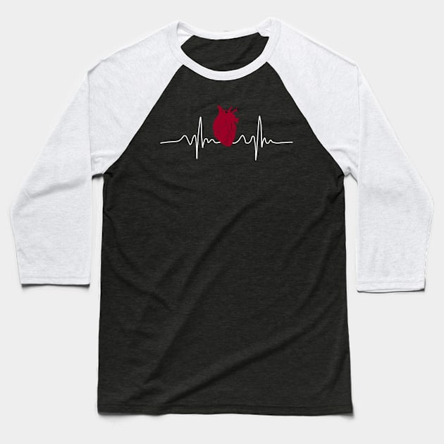 anatomy heart Baseball T-Shirt by Carries Design 